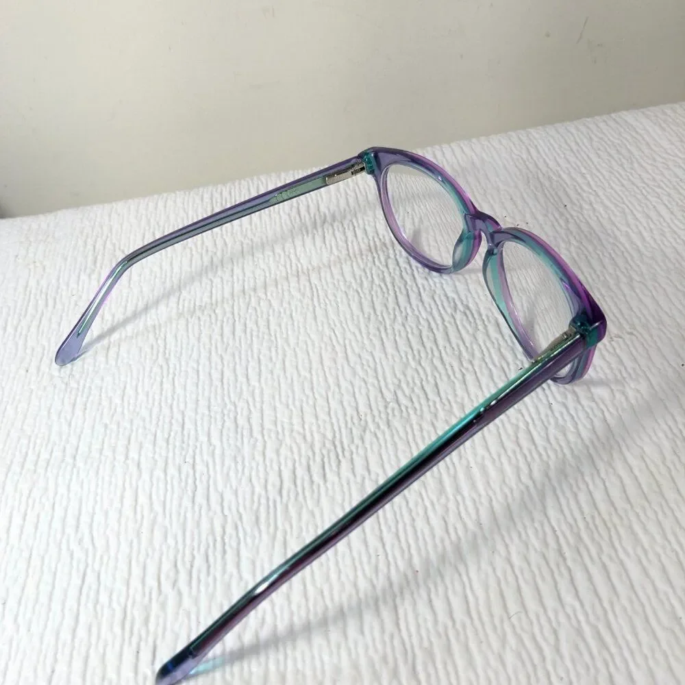 Indi KG 9001 eyeglasses glasses round purple kids youth girls Indigo key hole